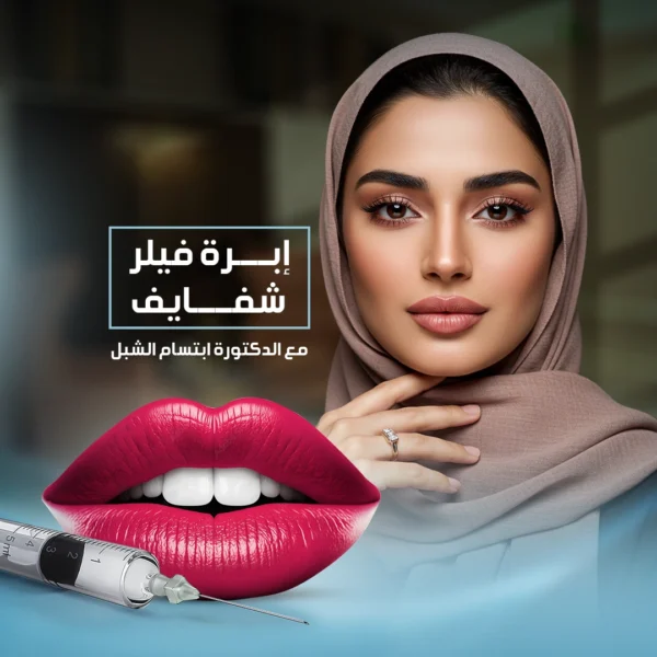 إبرة فيلر شفايف مع الدكتورة ابتسام الشبل
